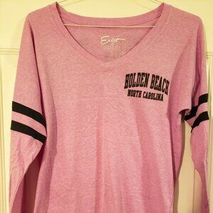 WOMENS BEACH TSHIRT by EXIST - M - LONG SLEEVE - HOLDEN BEACH, NC - RN #112932